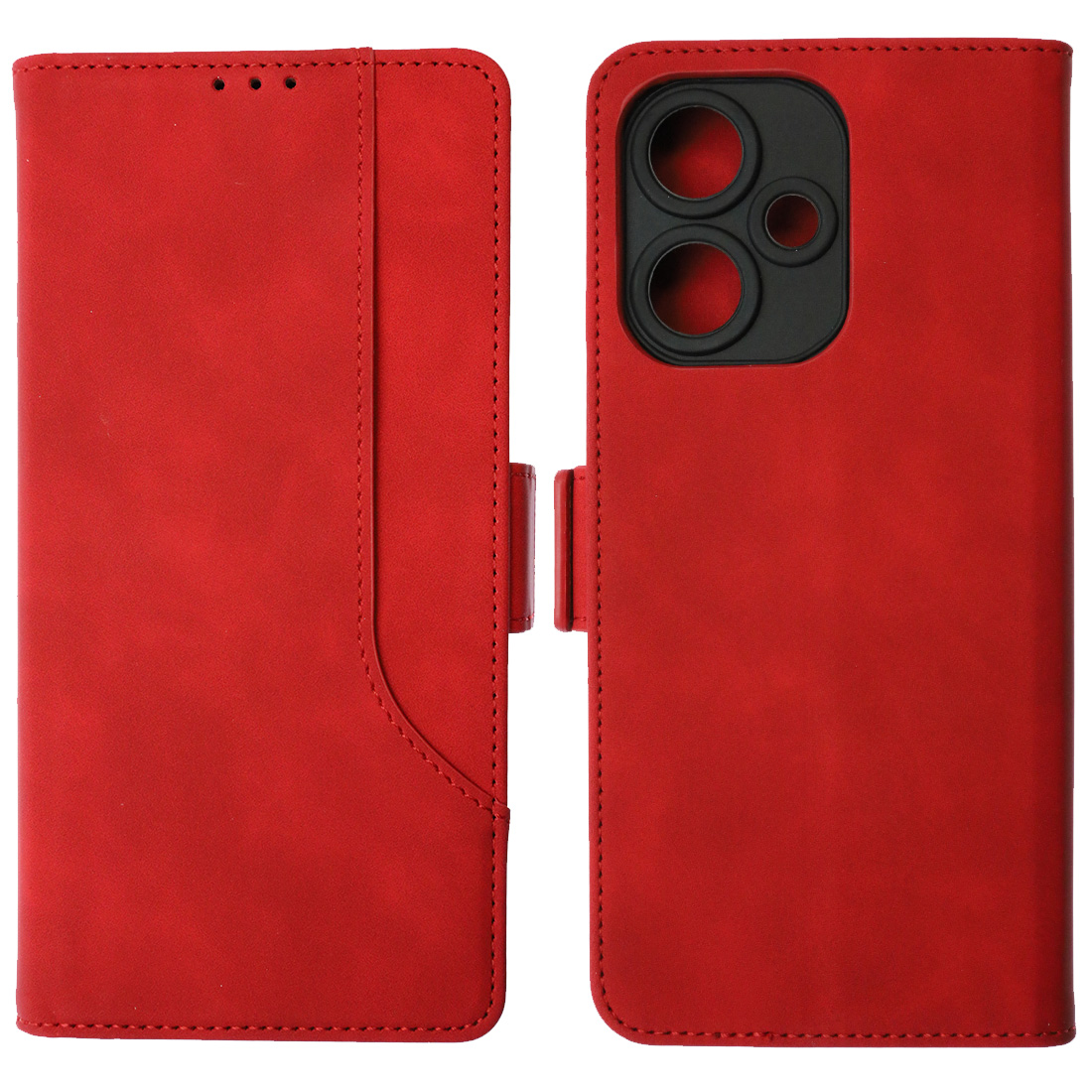 Чехол книжка NICE для INFINIX HOT 30 Play, экокожа, визитница, цвет красный Чехол книжка NICE для INFINIX HOT 30 Play, экокожа, визитница, цвет красный