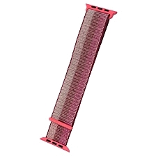 Ремешок для APPLE Watch 42 - 44 мм, нейлон, текстура, цвет розовый. Ремешок для APPLE Watch 42 - 44 мм, нейлон, текстура, цвет розовый.