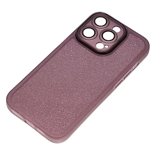 Чехол накладка Shine для APPLE iPhone 14 Pro, силикон, блестки, защита камеры, цвет фиолетовый Чехол накладка Shine для APPLE iPhone 14 Pro, силикон, блестки, защита камеры, цвет фиолетовый