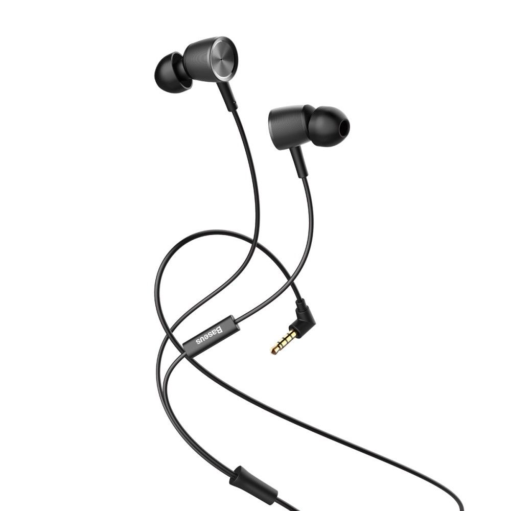 Гарнитура (наушники с микрофоном) проводная, BASEUS Encok Wire Earphones H07, цвет черный. Гарнитура (наушники с микрофоном) проводная, BASEUS Encok Wire Earphones H07, цвет черный.