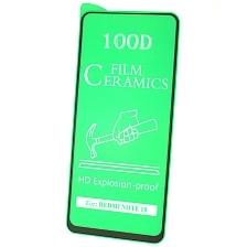 Защитное стекло 100D Ceramics для XIAOMI Redmi Note 10, Redmi Note 10S, POCO M5s, цвет окантовки черный