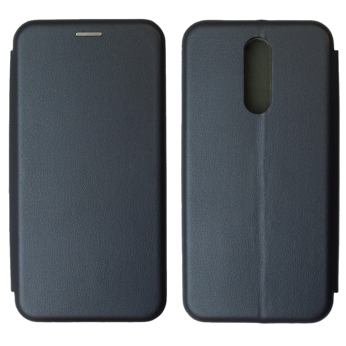 Чехол книжка STYLISH для XIAOMI Redmi 8, экокожа, визитница, цвет темно синий Чехол книжка STYLISH для XIAOMI Redmi 8, экокожа, визитница, цвет темно синий