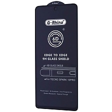 Защитное стекло 6D G-Rhino для TECNO Spark 10 Pro, Spark 20 Pro, POVA 5, POVA 6 Neo, INFINIX NOTE 30, Hot 30, HOT 40, HOT 40 Pro, цвет окантовки черный