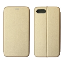Чехол книжка STYLISH для ITEL A25 (L5002), экокожа, визитница, цвет золотистый