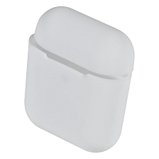 Чехол Silicon Case Slim для беспроводных наушников APPLE AirPods 1, AirPods 2, силикон, цвет белый Чехол Silicon Case Slim для беспроводных наушников APPLE AirPods 1, AirPods 2, силикон, цвет белый