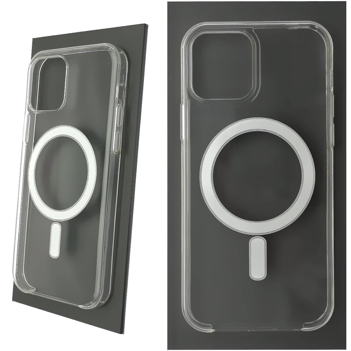Чехол накладка Clear Case с поддержкой Magsafe для APPLE iPhone 12 (6.1"), iPhone 12 Pro (6.1"), силикон, цвет прозрачный Чехол накладка Clear Case с поддержкой Magsafe для APPLE iPhone 12 (6.1"), iPhone 12 Pro (6.1"), силикон, цвет прозрачный