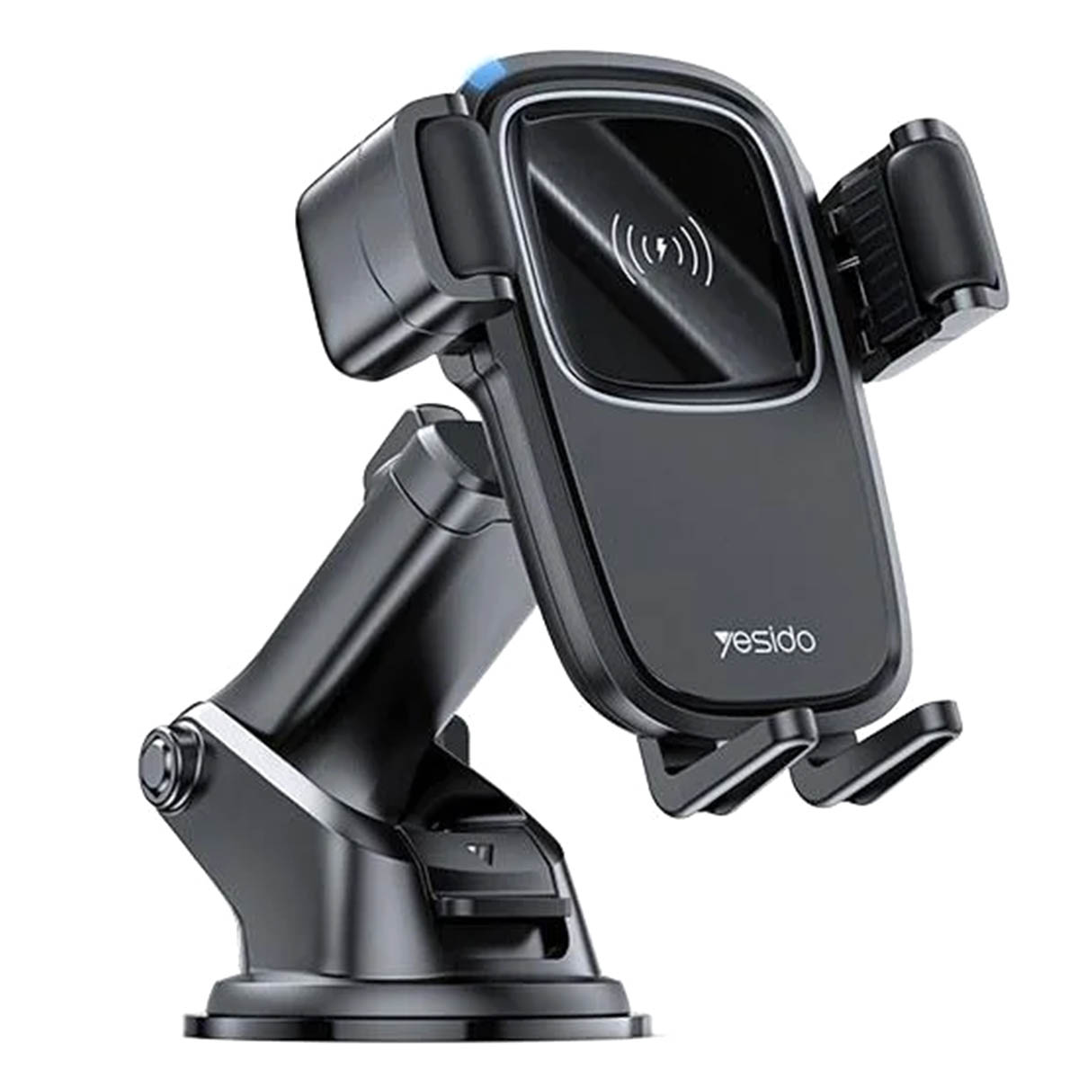 Автомобильный держатель YESIDO C187 на вакуумной присоске с беспроводной быстрой зарядкой, 15W, цвет черный