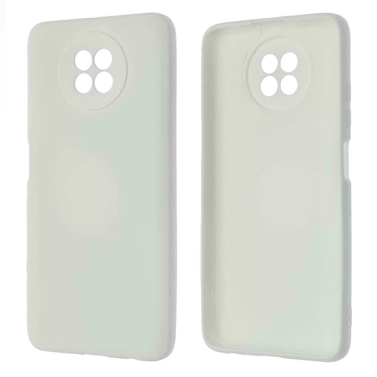 Чехол накладка Silicon Cover для XIAOMI Redmi Note 9T, силикон, бархат, цвет белый Чехол накладка Silicon Cover для XIAOMI Redmi Note 9T, силикон, бархат, цвет белый