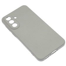 Чехол накладка Silicon Cover для SAMSUNG Galaxy A37, защита камеры, силикон, бархат, цвет серый