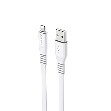Кабель BOROFONE BX23 Wide power APPLE Lightning 8 pin, 2.4A, длина 1 метр, цвет белый Кабель BOROFONE BX23 Wide power APPLE Lightning 8 pin, 2.4A, длина 1 метр, цвет белый