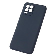Чехол накладка Soft Touch для Realme 8, Realme 8 Pro, силикон, матовый, цвет темно синий Чехол накладка Soft Touch для Realme 8, Realme 8 Pro, силикон, матовый, цвет темно синий