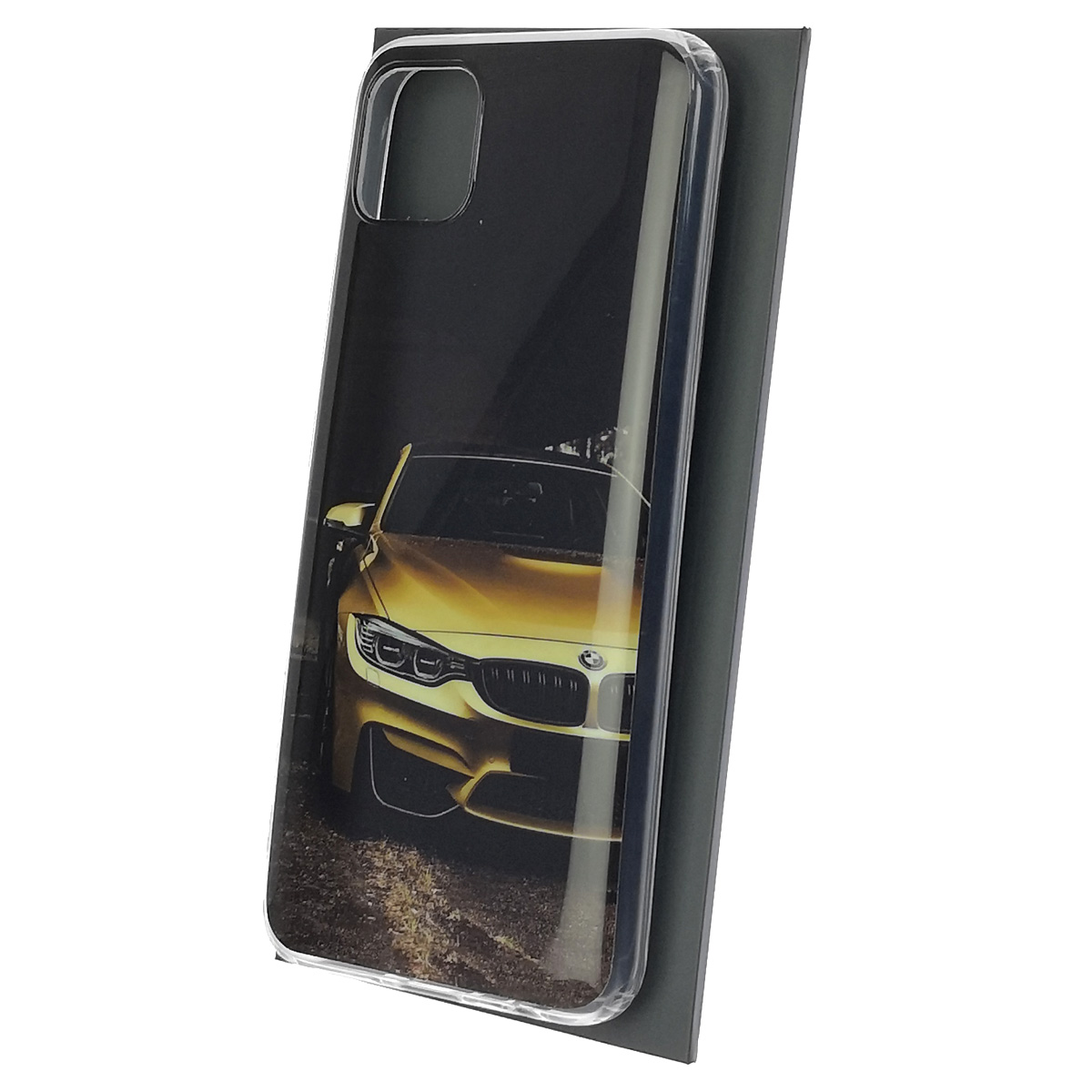 Чехол накладка для Realme C11 2020, силикон, рисунок БМВ золотистый Чехол накладка для Realme C11 2020, силикон, рисунок БМВ золотистый