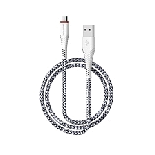 Кабель BOROFONE BX25 Powerful Micro USB, 2.4A, длина 1 метр, силикон, нейлоновое армирование, цвет белый Кабель BOROFONE BX25 Powerful Micro USB, 2.4A, длина 1 метр, силикон, нейлоновое армирование, цвет белый