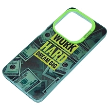 Чехол накладка для TECNO Spark 20, Spark 20C, защита камеры, силикон, рисунок WORK HARD Чехол накладка для TECNO Spark 20, Spark 20C, защита камеры, силикон, рисунок WORK HARD