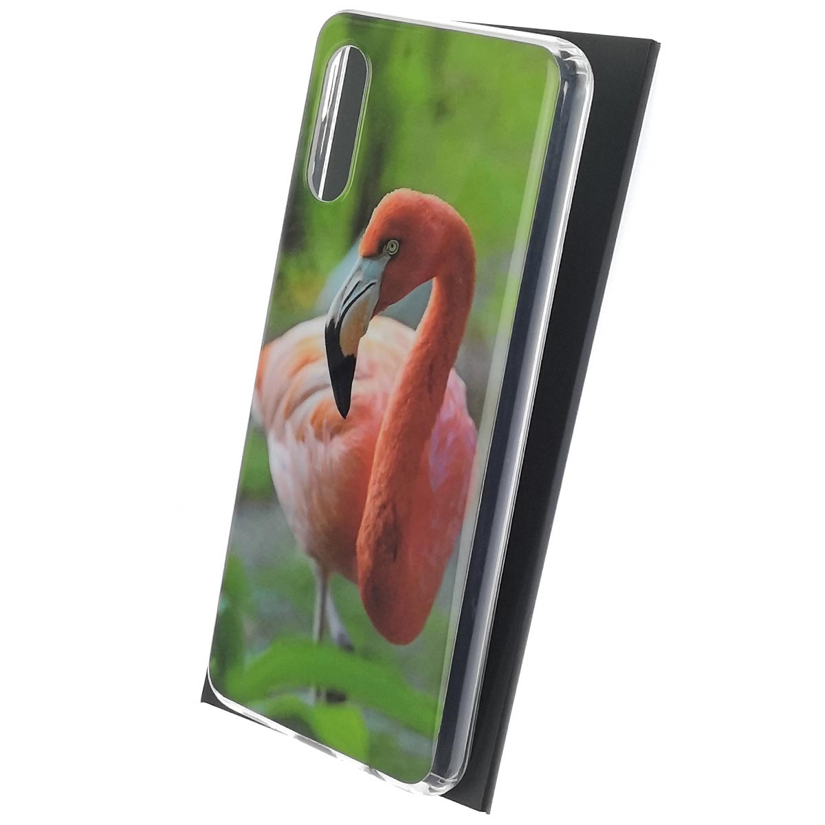Чехол накладка для SAMSUNG Galaxy A02 (SM-A022G/DS), силикон, глянцевый, рисунок Фламинго Чехол накладка для SAMSUNG Galaxy A02 (SM-A022G/DS), силикон, глянцевый, рисунок Фламинго