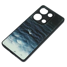 Чехол накладка для XIAOMI Redmi Note 13 Pro 4G, POCO M6 Pro 4G, защита камеры, пластик, силикон, рисунок Океан Чехол накладка для XIAOMI Redmi Note 13 Pro 4G, POCO M6 Pro 4G, защита камеры, пластик, силикон, рисунок Океан