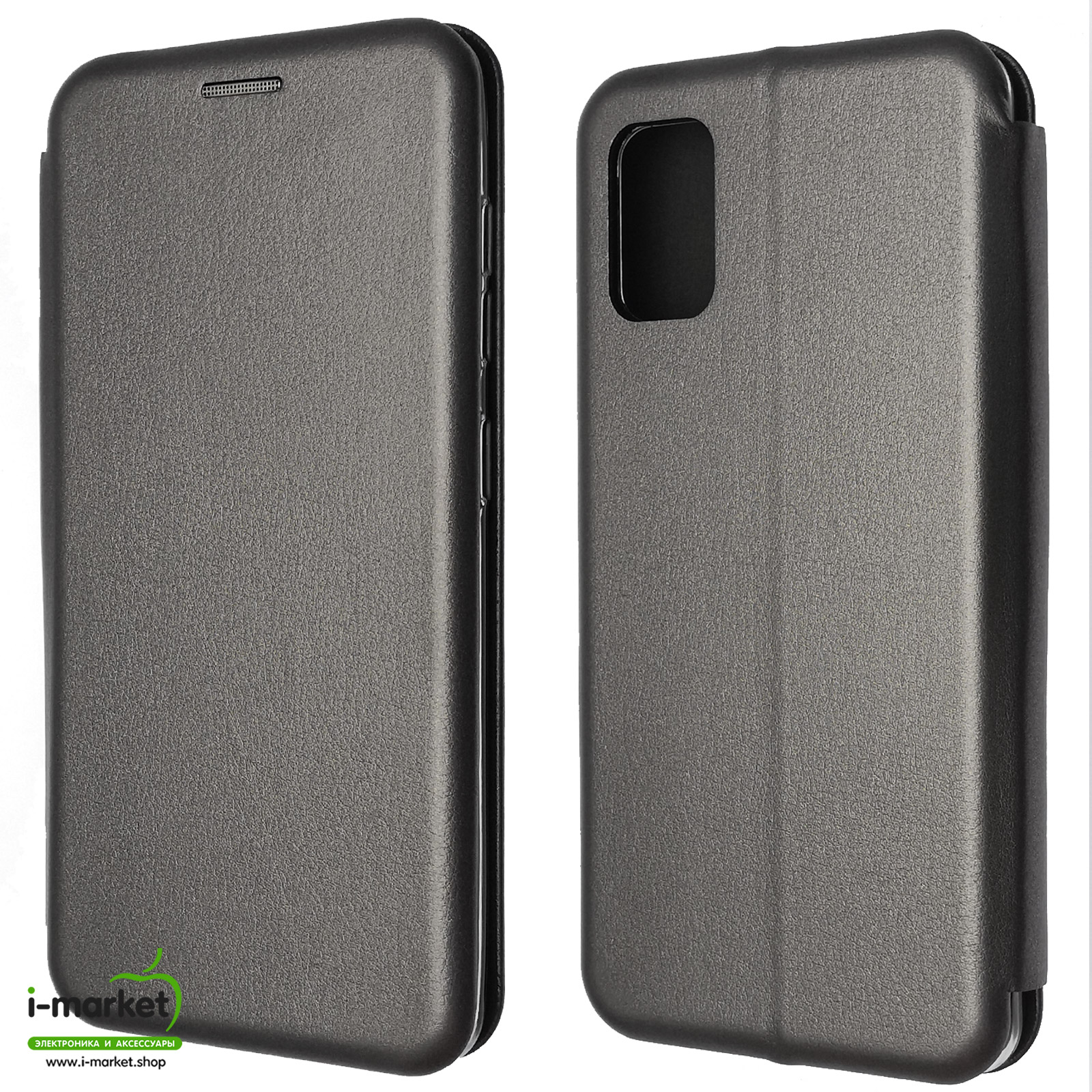 Чехол книжка STYLISH для SAMSUNG Galaxy A41 (SM-A415), экокожа, визитница, цвет серый. Чехол книжка STYLISH для SAMSUNG Galaxy A41 (SM-A415), экокожа, визитница, цвет серый.