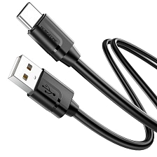 Кабель BOROFONE BX55 Harmony USB Type С, 3A, длина 1 метр, цвет черный Кабель BOROFONE BX55 Harmony USB Type С, 3A, длина 1 метр, цвет черный