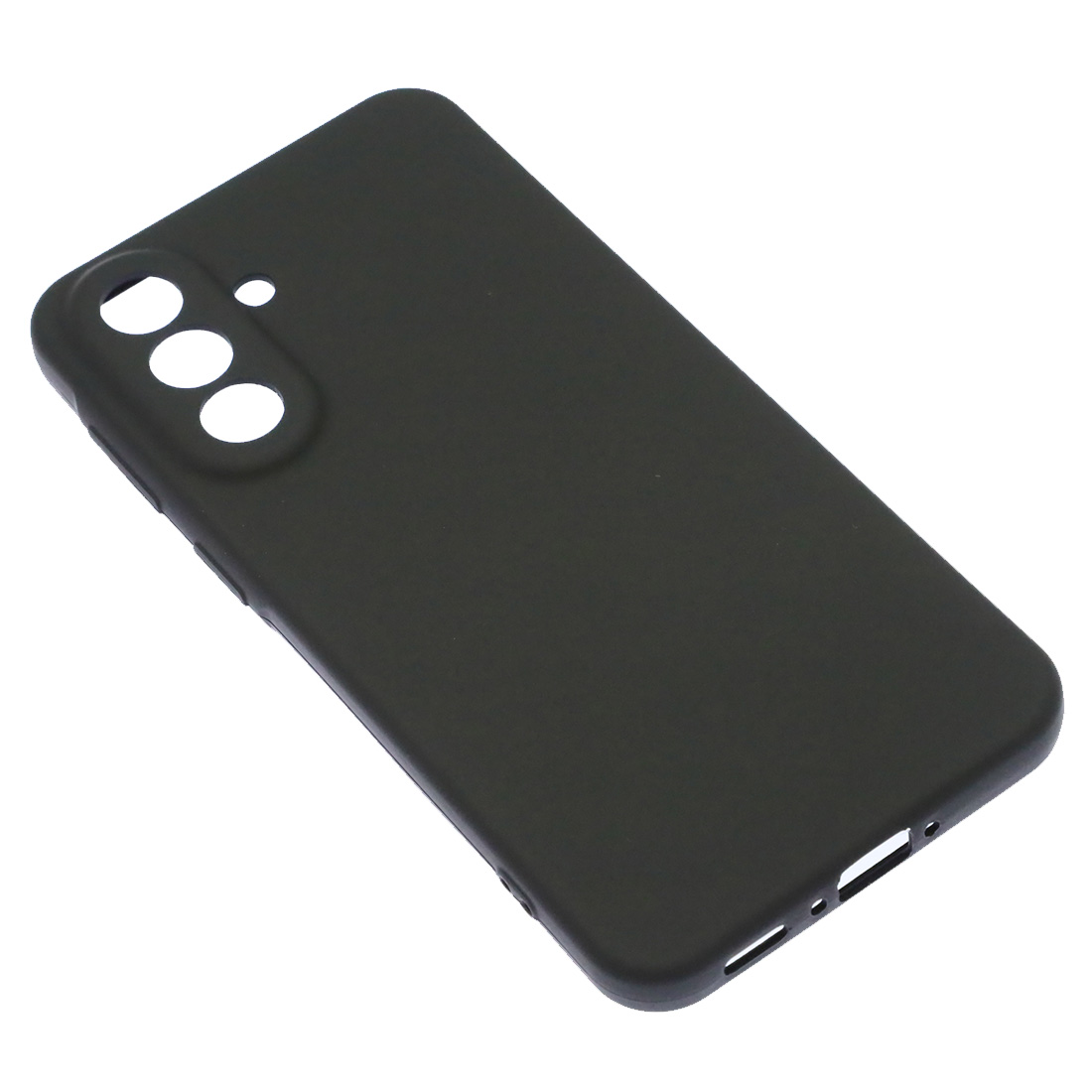 Чехол накладка Silicon Cover для SAMSUNG Galaxy A37, защита камеры, силикон, бархат, цвет черный