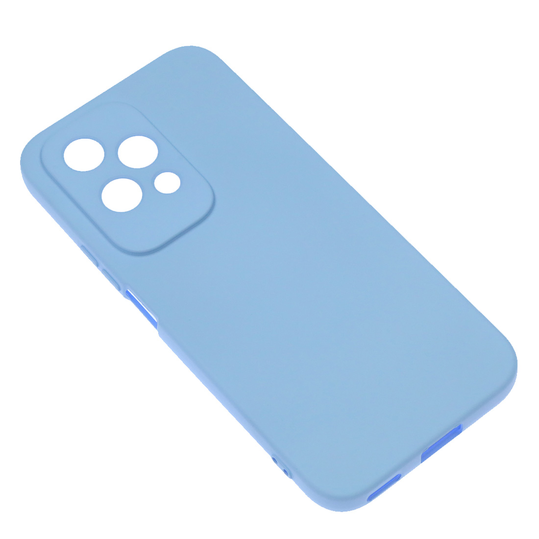 Чехол накладка NANO для HUAWEI Honor 200 Lite, защита камеры, силикон, бархат, цвет васильковый Чехол накладка NANO для HUAWEI Honor 200 Lite, защита камеры, силикон, бархат, цвет васильковый