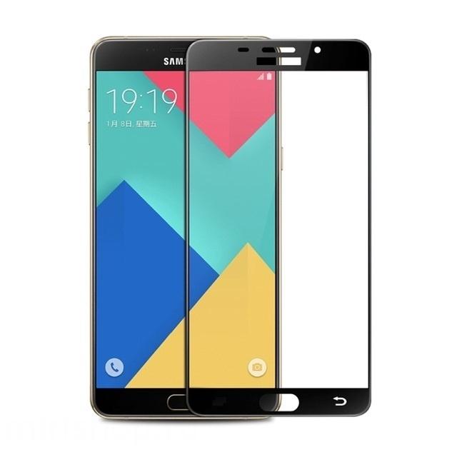 Защитное стекло 2D Full glass для Samsung A7 2016/A710 /тех.пак/ черный.