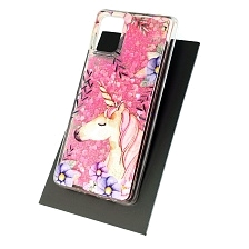 Чехол накладка TransFusion для SAMSUNG Galaxy A71 (SM-A715), силикон, переливашка, рисунок Единорог.