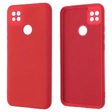 Чехол накладка NANO для XIAOMI Redmi 9C, Redmi 10A, силикон, бархат, цвет красный
