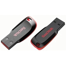 Флешка USB 2.0 16GB SANDISK Cruzer Blade, цвет черный Флешка USB 2.0 16GB SANDISK Cruzer Blade, цвет черный