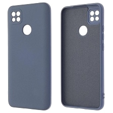 Чехол накладка NANO для XIAOMI Redmi 9C, Redmi 10A, силикон, бархат, цвет серо голубой