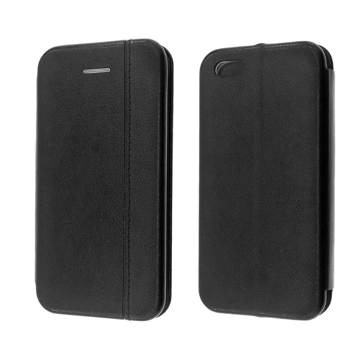 Чехол книжка VINTAGE LiNE для APPLE iPhone 5, 5G, 5S, SE, экокожа, цвет черный. Чехол книжка VINTAGE LiNE для APPLE iPhone 5, 5G, 5S, SE, экокожа, цвет черный.
