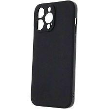 Чехол накладка для APPLE iPhone 14 Pro Max, силикон, защита камеры, цвет черный