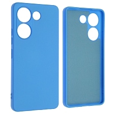 Чехол накладка NANO для TECNO Camon 20 4G, TECNO Camon 20 Pro 4G, защита камеры, силикон, бархат, цвет голубой Чехол накладка NANO для TECNO Camon 20 4G, TECNO Camon 20 Pro 4G, защита камеры, силикон, бархат, цвет голубой
