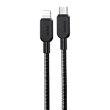 Кабель QAYAN QCB-147 Type C на Lightning 8 pin, 35W, длина 1.2 метра, нейлон, цвет черный