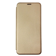Чехол книжка STYLISH для TECNO Camon 17P, экокожа, визитница, цвет золотистый