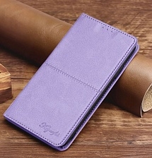 Чехол книжка KF для Xiaomi Redmi Note 15 4G (5G), POCO M8 5G, защита камеры, цвет сиреневый