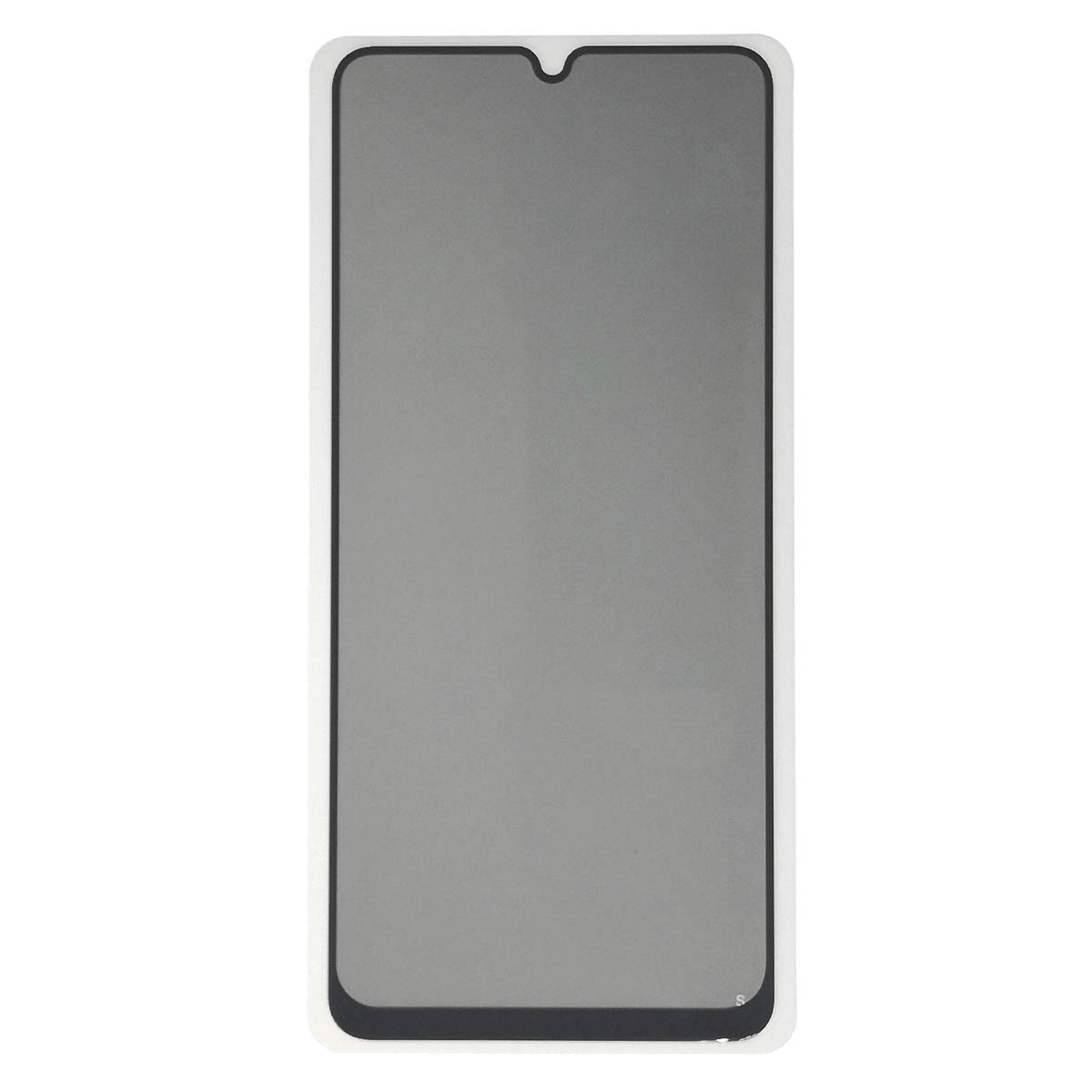 Защитное стекло Антишпион для SAMSUNG Galaxy A12 (SM-A125), A02 (SM-A022), M12 (SM-M127F), A02S (SM-025), A03s (SM-A037F), A03 Core (SM-A032), A03 (SM-A035F), A04, A04s, A04e, цвет окантовки черный