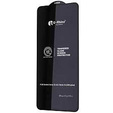 Защитное стекло 6D G-Rhino 200C для Redmi Note 13 4G, Redmi Note 14 4G, Realme P3, цвет окантовки черный