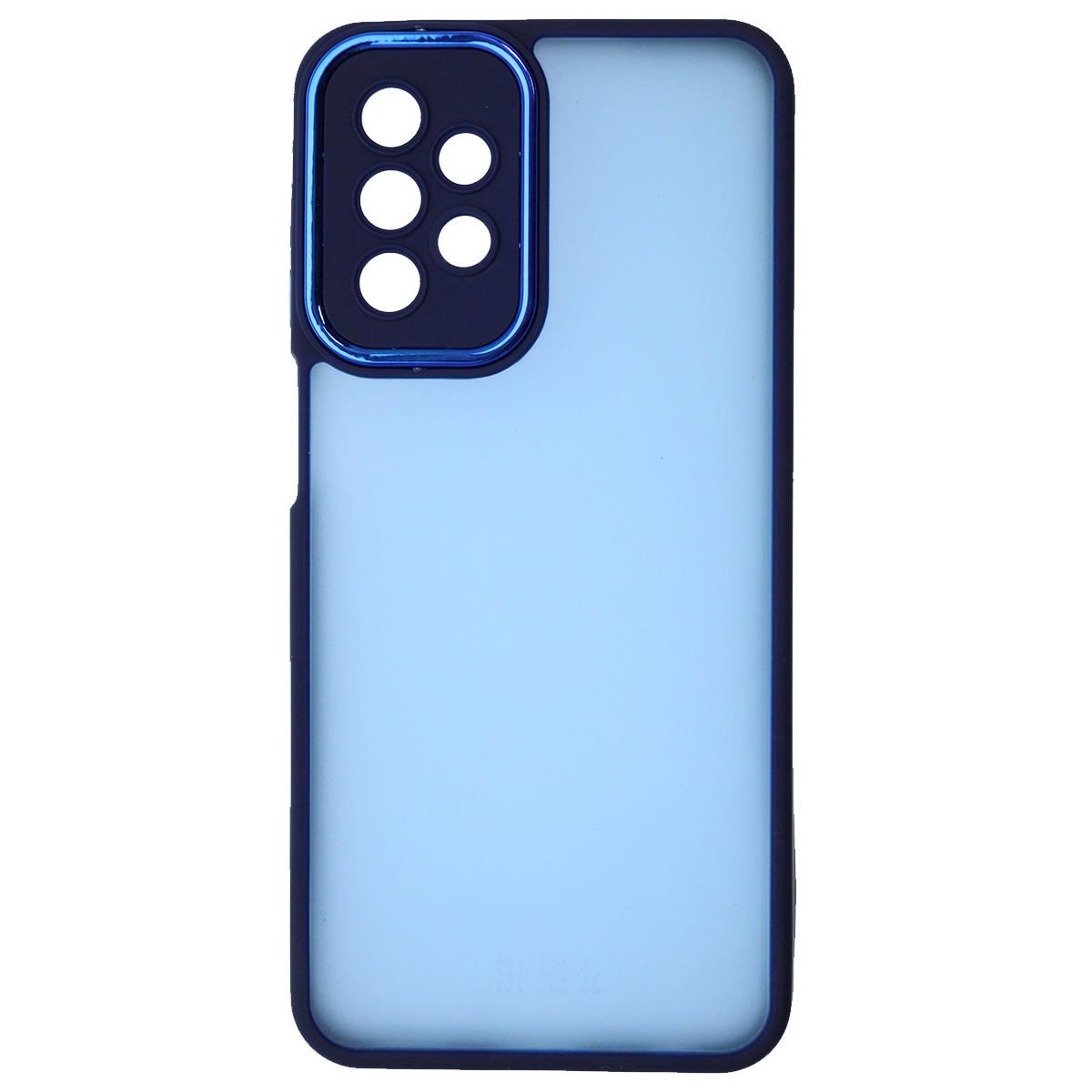 Чехол накладка KING для SAMSUNG Galaxy A53, силикон, пластик, защита камеры, цвет окантовки темно синий Чехол накладка KING для SAMSUNG Galaxy A53, силикон, пластик, защита камеры, цвет окантовки темно синий