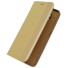 Чехол книжка MESH для XIAOMI POCO X3, POCO X3 Pro, текстиль, силикон, бархат, визитница, цвет золотистый Чехол книжка MESH для XIAOMI POCO X3, POCO X3 Pro, текстиль, силикон, бархат, визитница, цвет золотистый