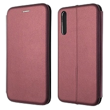 Чехол книжка STYLISH для HUAWEI Honor 30i (LRA-LX1), экокожа, визитница, цвет бордовый Чехол книжка STYLISH для HUAWEI Honor 30i (LRA-LX1), экокожа, визитница, цвет бордовый