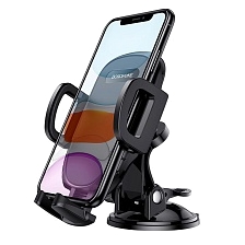 Автомобильный держатель BOROFONE BH37 Route push на вакуумной присоске для смартфона, на приборную панель, цвет черный