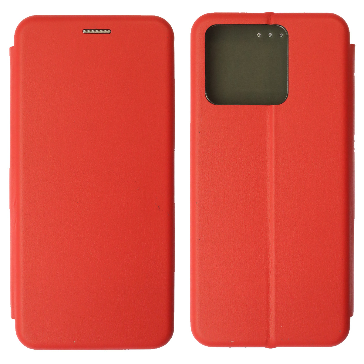 Чехол книжка STYLISH для Realme Narzo 50A, экокожа, визитница, цвет красный Чехол книжка STYLISH для Realme Narzo 50A, экокожа, визитница, цвет красный