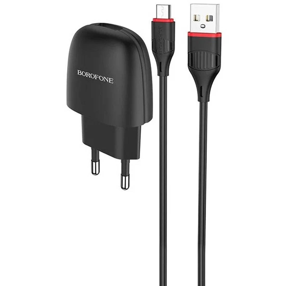 СЗУ (Сетевое зарядное устройство) BOROFONE BA49A Vast Power с кабелем Micro USB, 2.1A, 1 USB, длина 1 метр, цвет черный СЗУ (Сетевое зарядное устройство) BOROFONE BA49A Vast Power с кабелем Micro USB, 2.1A, 1 USB, длина 1 метр, цвет черный
