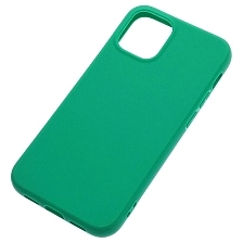Чехол накладка для APPLE iPhone 12 mini (5.4"), силикон, цвет зеленый Чехол накладка для APPLE iPhone 12 mini (5.4"), силикон, цвет зеленый