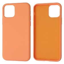 Чехол накладка Silicon Case для APPLE iPhone 11 Pro, силикон, бархат, цвет оранжевый Чехол накладка Silicon Case для APPLE iPhone 11 Pro, силикон, бархат, цвет оранжевый