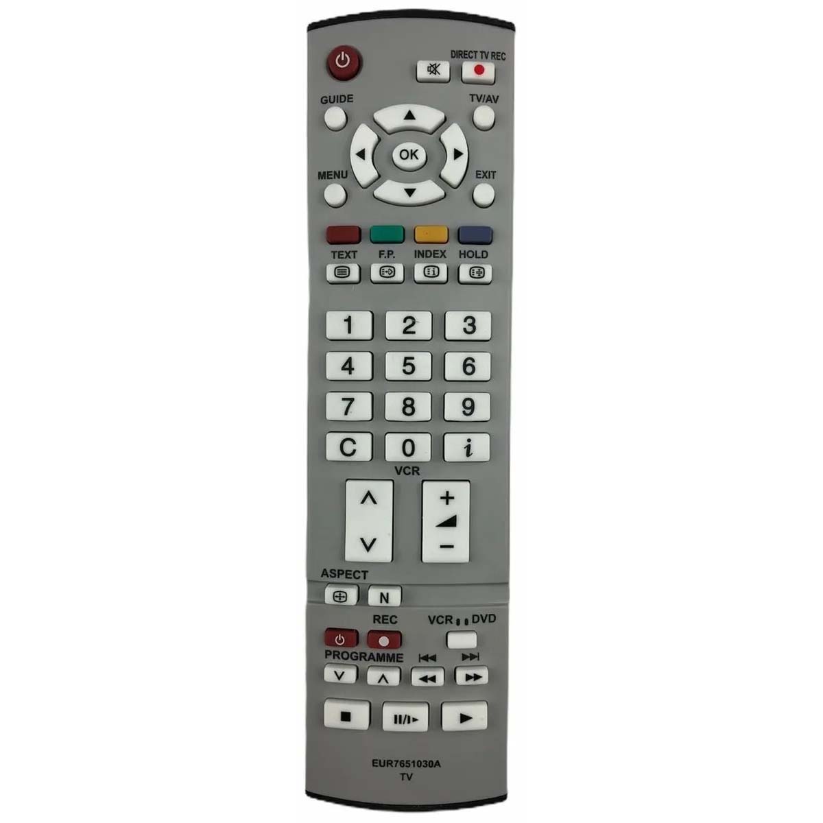 Пульт ДУ EUR7651030A HPN177 для телевизоров PANASONIC черно серый