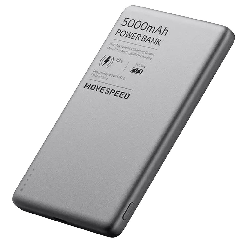Внешний портативный аккумулятор, Power Bank MOVESPEED S05, Magsafe, 5000 mAh, цвет космически серый Внешний портативный аккумулятор, Power Bank MOVESPEED S05, Magsafe, 5000 mAh, цвет космически серый