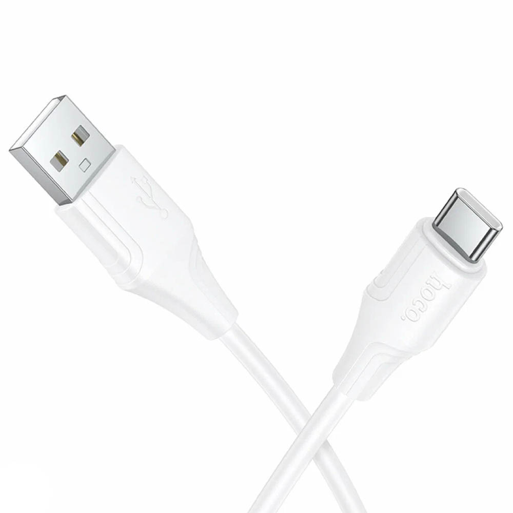Кабель HOCO X124 Bien USB на Type C, 3A, длина 1 метр, цвет белый