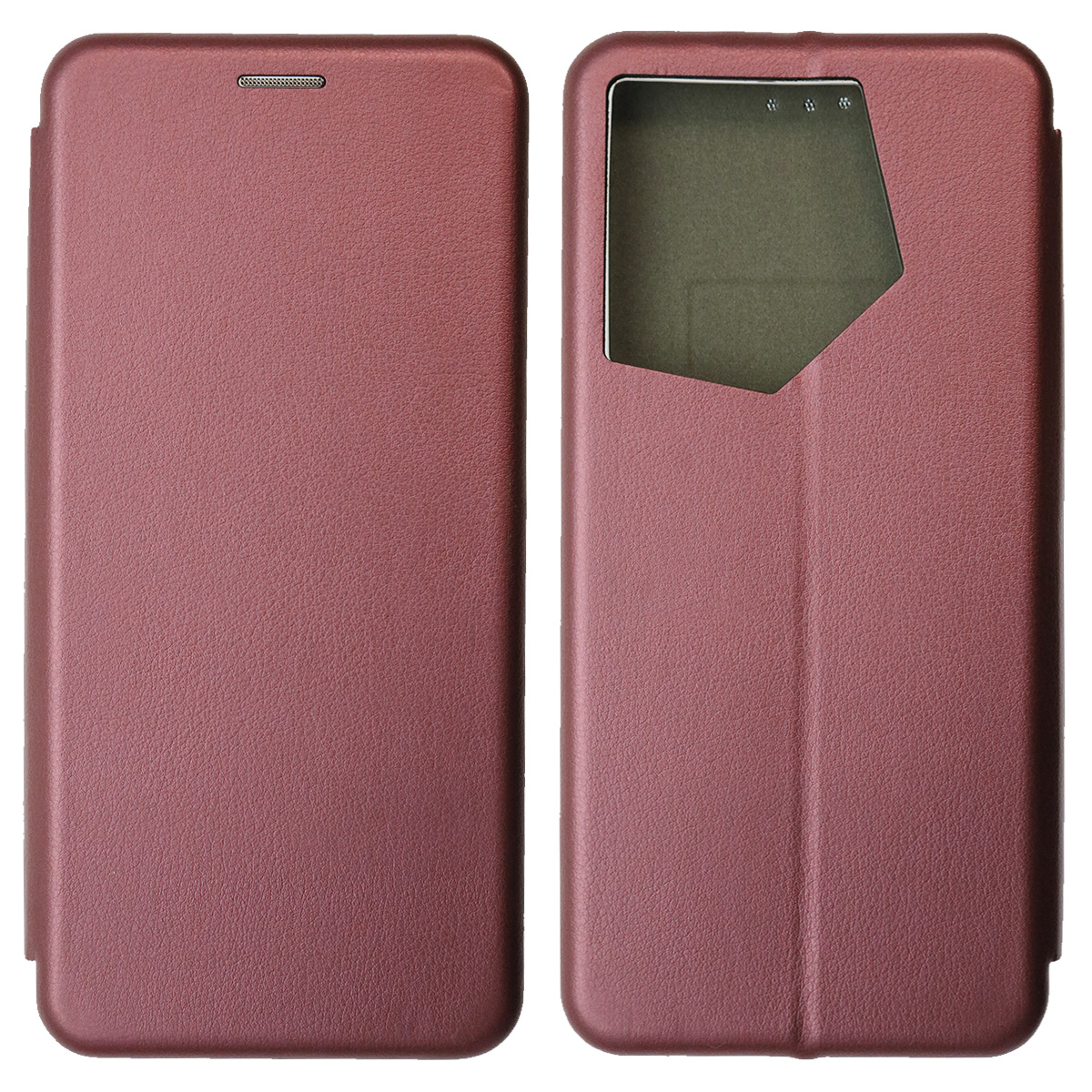 Чехол книжка STYLISH для TECNO Camon 20 Pro 5G, экокожа, визитница, цвет бордовый Чехол книжка STYLISH для TECNO Camon 20 Pro 5G, экокожа, визитница, цвет бордовый