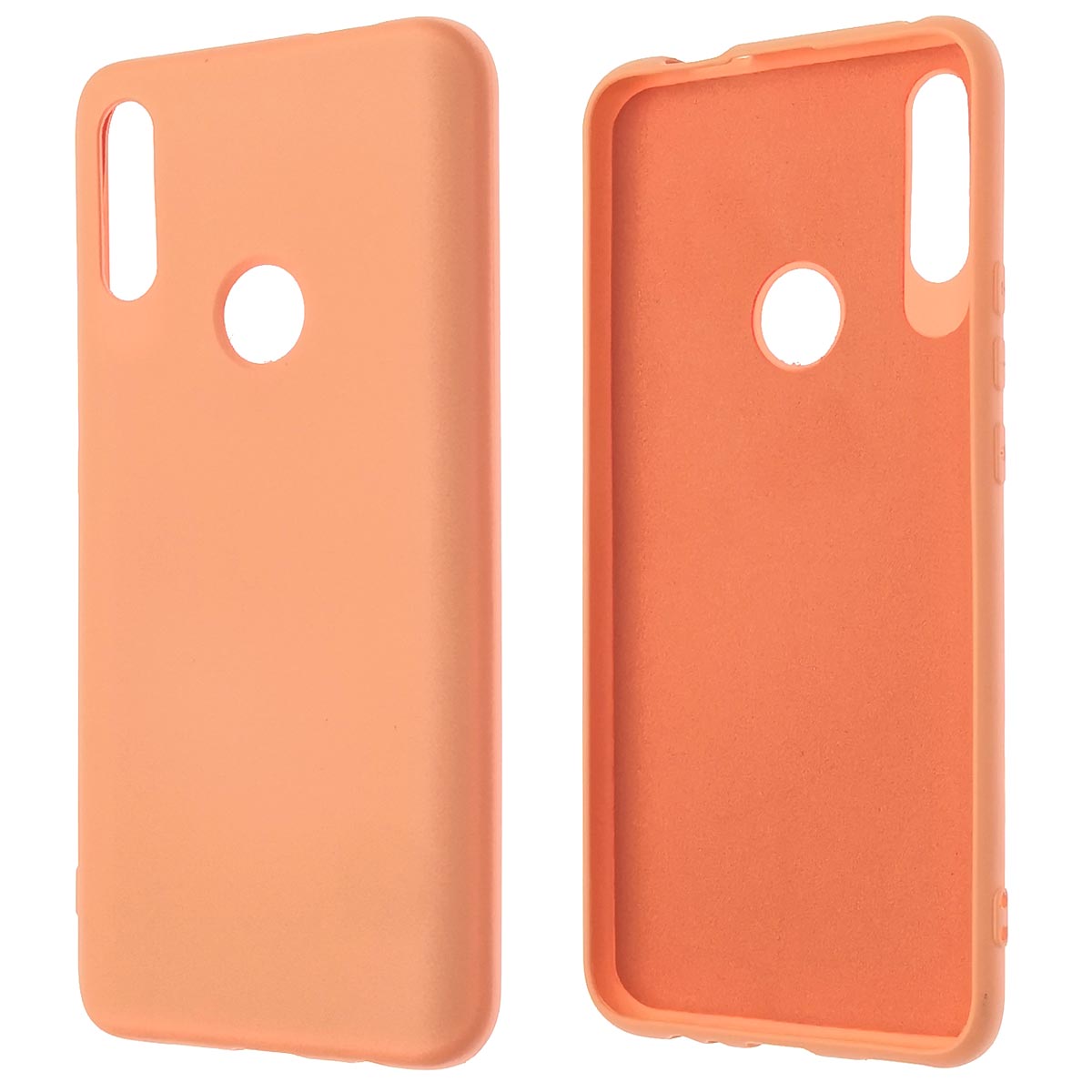 Чехол накладка NANO для HUAWEI Honor 9X, P Smart Z, Y9 Prime 2019, силикон, бархат, цвет персиковый